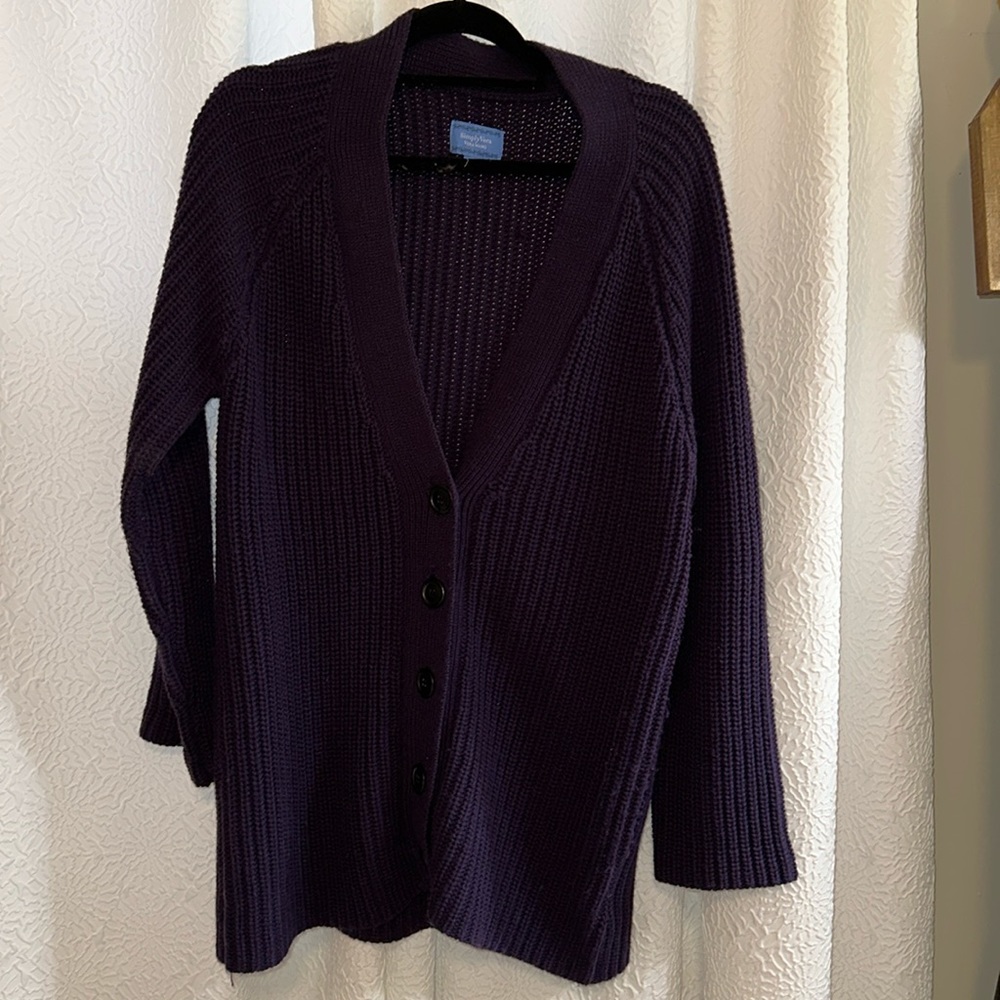 Dark purple cardigan